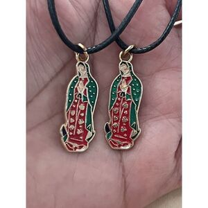 Virgin Mary  Virgen De Guadalupe 2 Necklaces ~  New